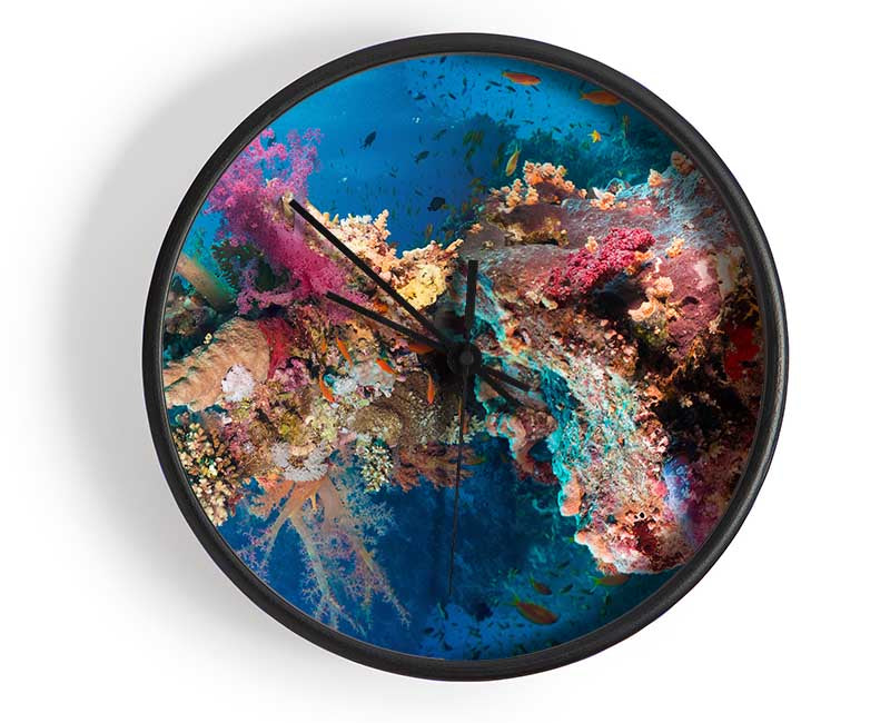 Coral reef habitat Clock - Wallart-Direct UK