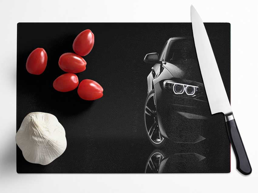 Sleek Half a car shot Glass Chopping Board