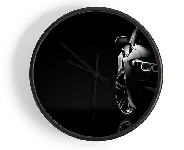 Sleek Half a car shot Clock - Wallart-Direct UK