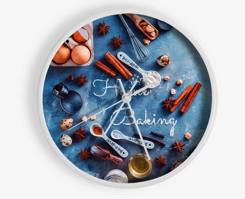 Home baking in flour Clock - Wallart-Direct UK