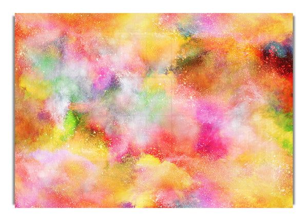 Clouds of rainbow powder