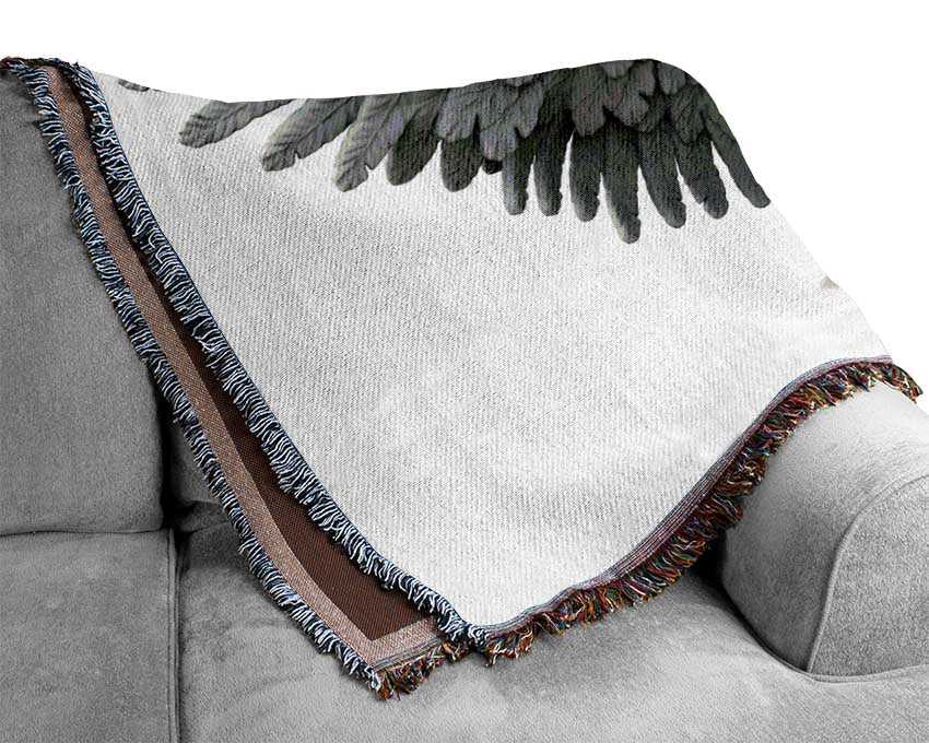 Disco ball wings Woven Blanket