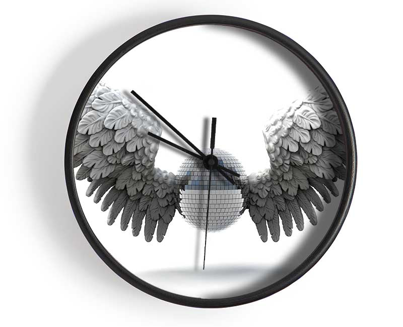 Disco ball wings Clock - Wallart-Direct UK