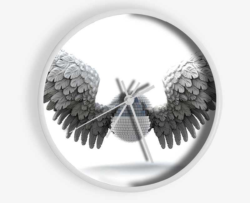 Disco ball wings Clock - Wallart-Direct UK