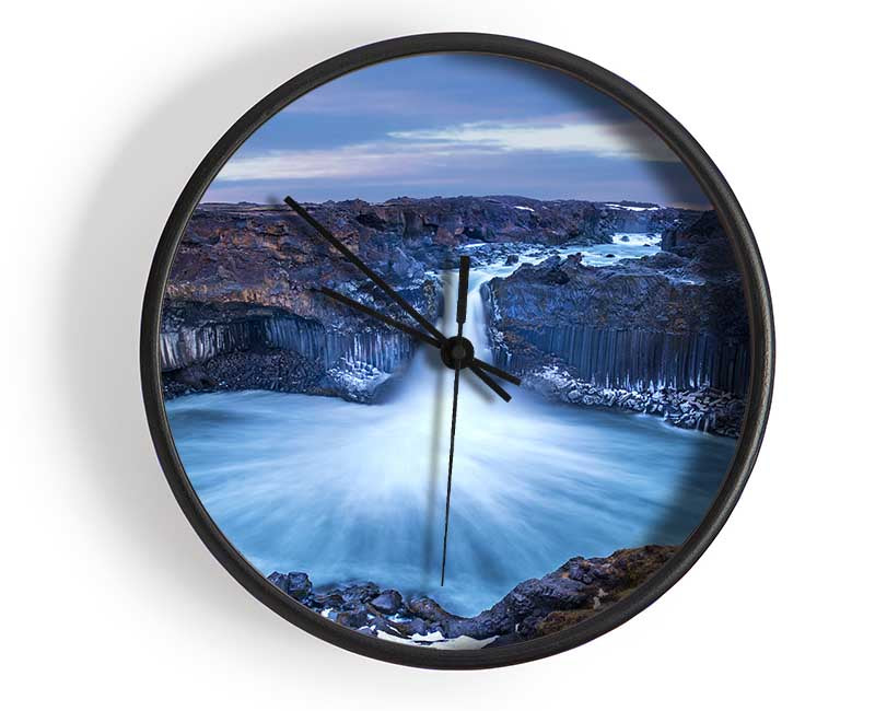 Water flow lagoon Clock - Wallart-Direct UK