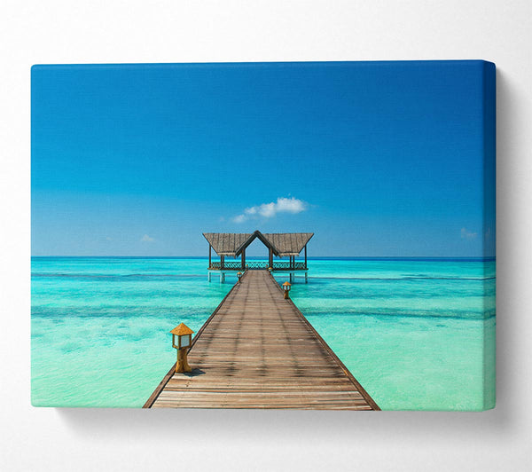 Picture of The bridge to the sea Canvas Print Wall Art