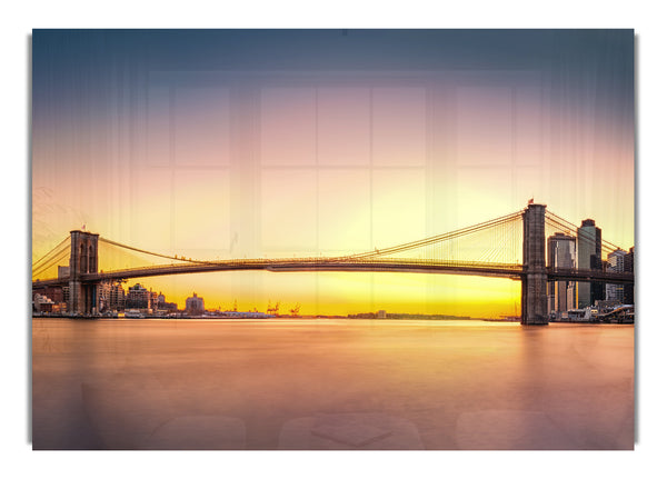 NYC Bridge on the sunrise