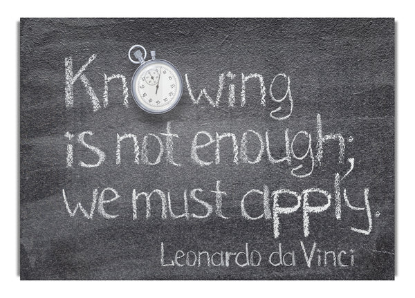 Leonardo da vinci quote chalks