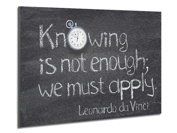 Leonardo da vinci quote chalks