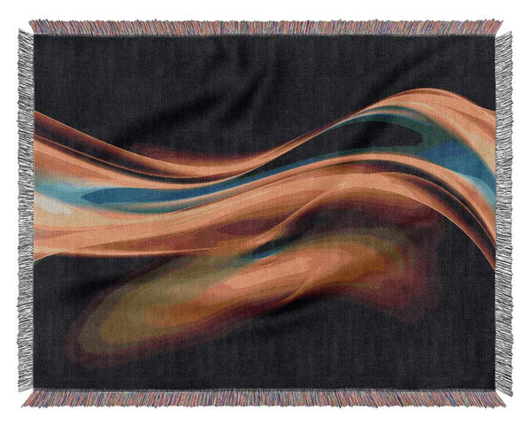 Flow of liquid light Woven Blanket