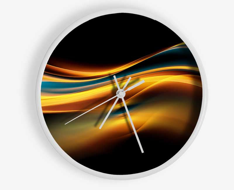 Flow of liquid light Clock - Wallart-Direct UK