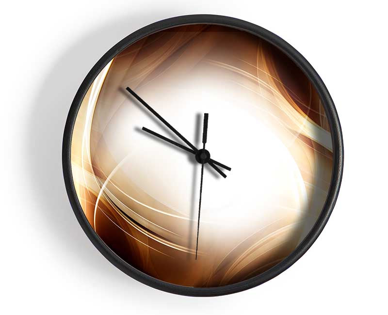 Abstract fire blend Clock - Wallart-Direct UK