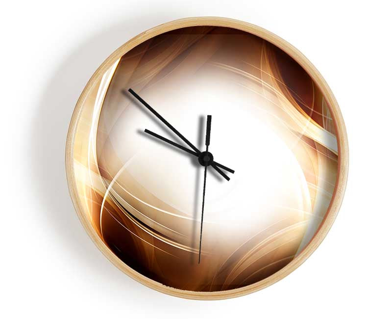 Abstract fire blend Clock - Wallart-Direct UK