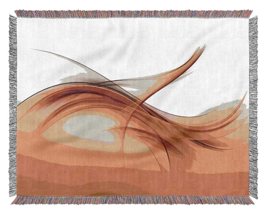 Fire abstract swirls Woven Blanket