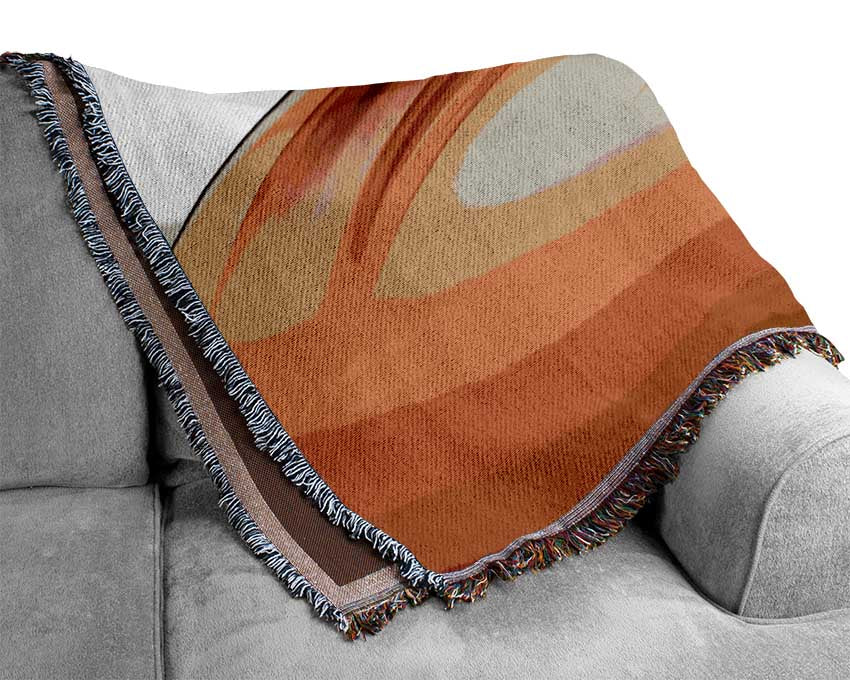 Fire abstract swirls Woven Blanket