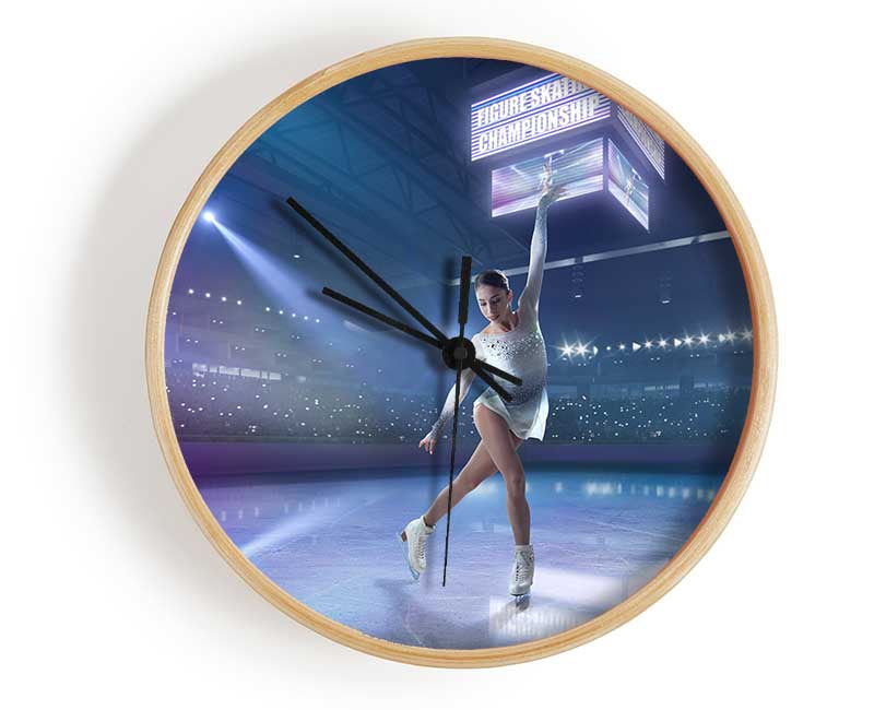 Figure skating champion Clock - Wallart-Direct UK