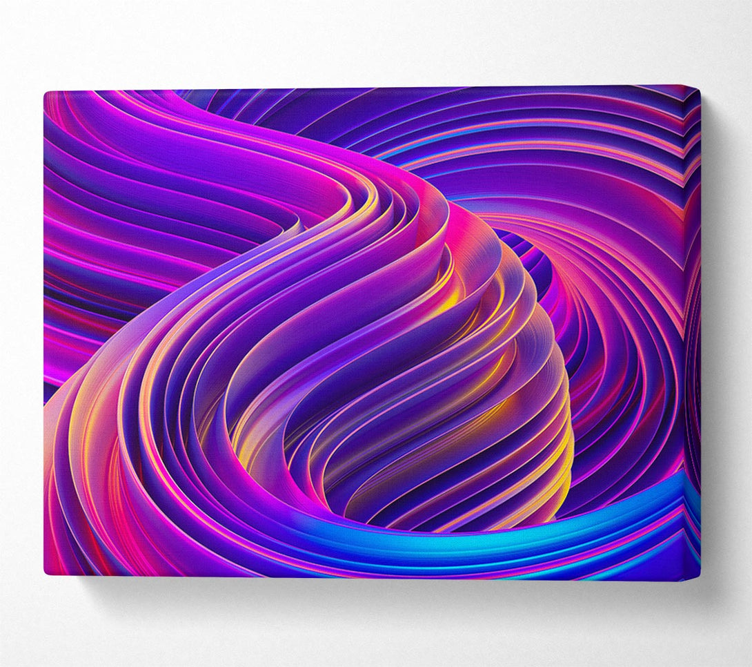 Picture of Purple and blue swirl Canvas Print Wall Art