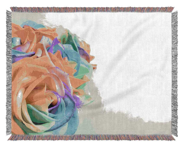 Rose colour rainbow Woven Blanket