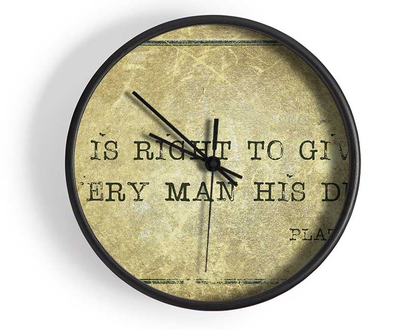 Plato quote Clock - Wallart-Direct UK