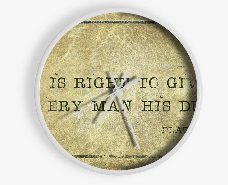 Plato quote Clock - Wallart-Direct UK