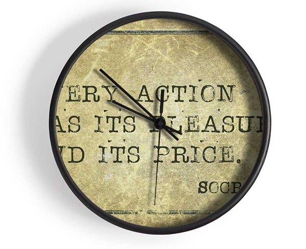 Socrates Quote Clock - Wallart-Direct UK