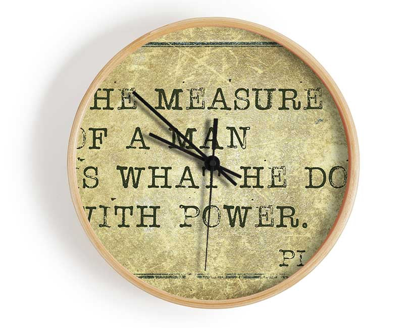 Plato Quote 2 Clock - Wallart-Direct UK