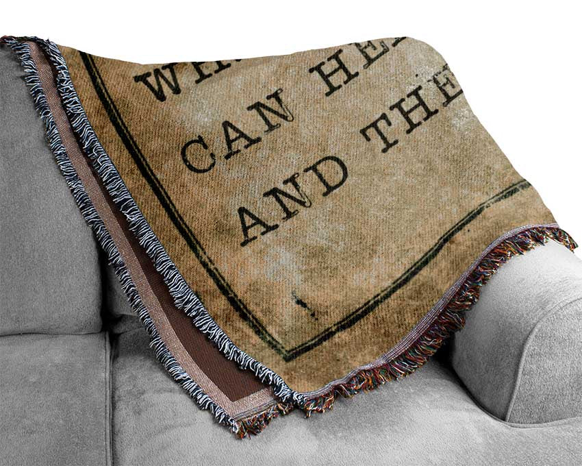 Mark Twain quote Woven Blanket