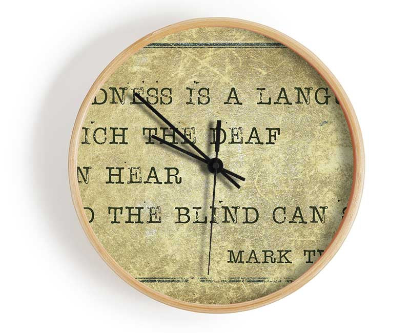 Mark Twain quote Clock - Wallart-Direct UK