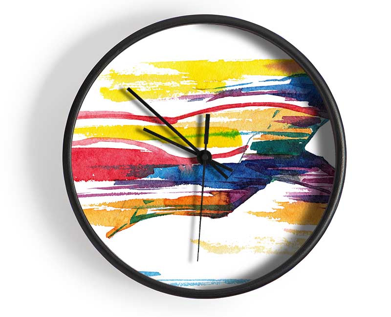 Running Water Colour Clock - Wallart-Direct UK