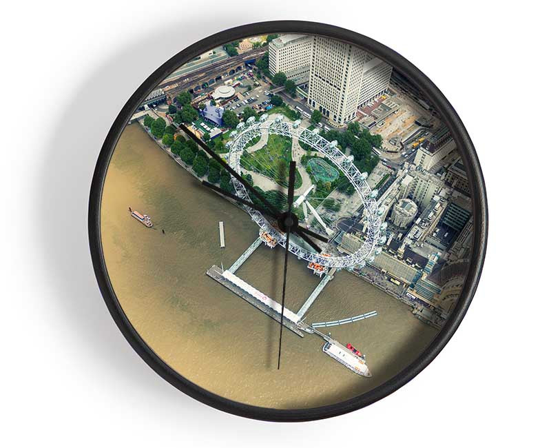 Ferris wheel on the water Clock - Wallart-Direct UK