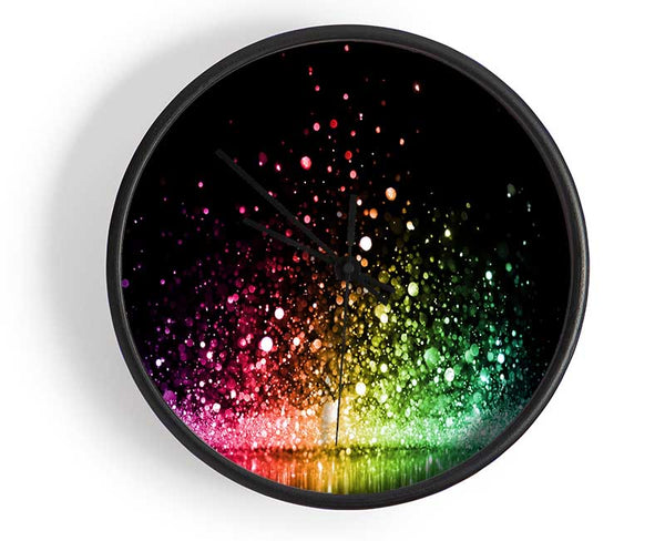 Bouncing colour splash Clock - Wallart-Direct UK