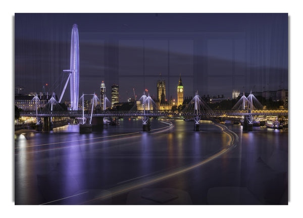 London bei Nacht – Lichtspuren