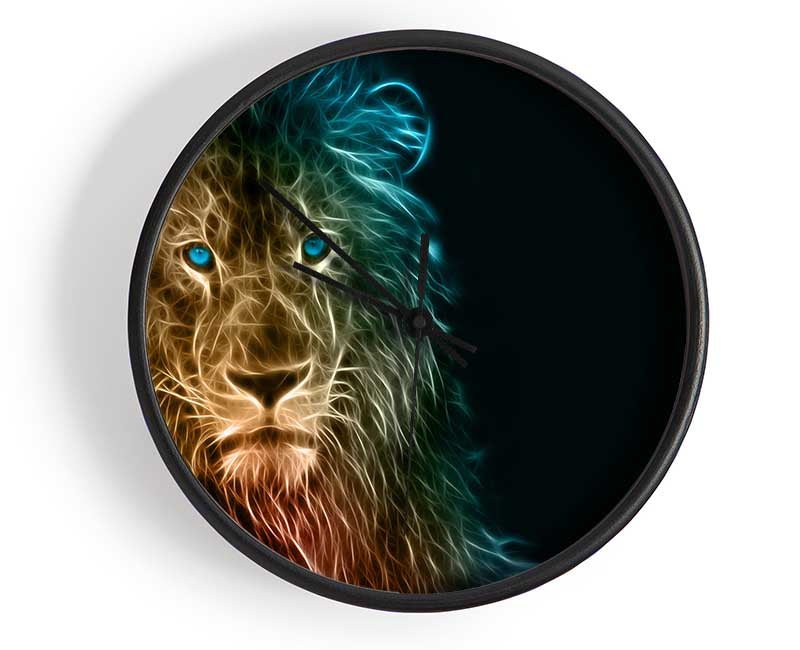 Light infused lion Clock - Wallart-Direct UK