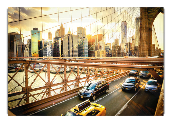 NYC bridge with traffic