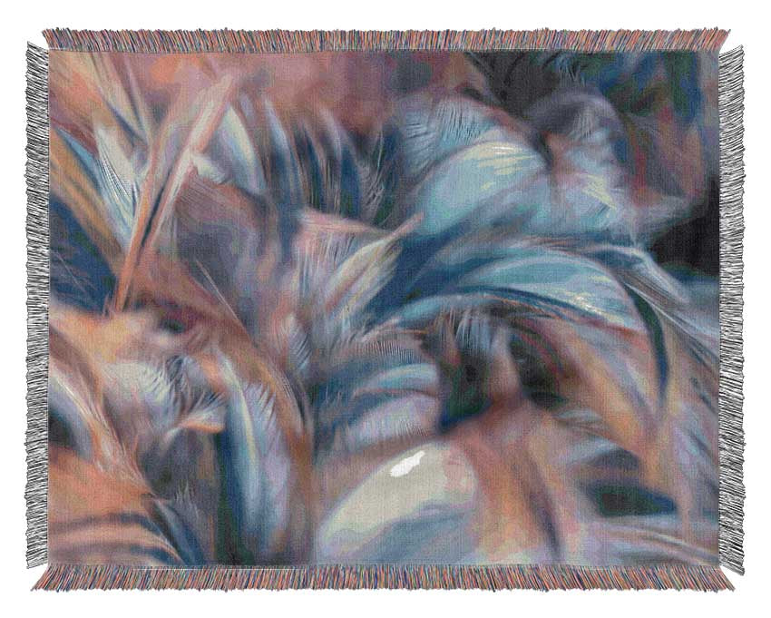 Custer of feathers Woven Blanket