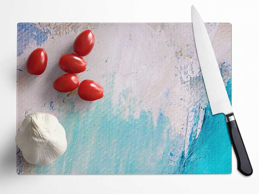 Plastered Colour wall Glass Chopping Board