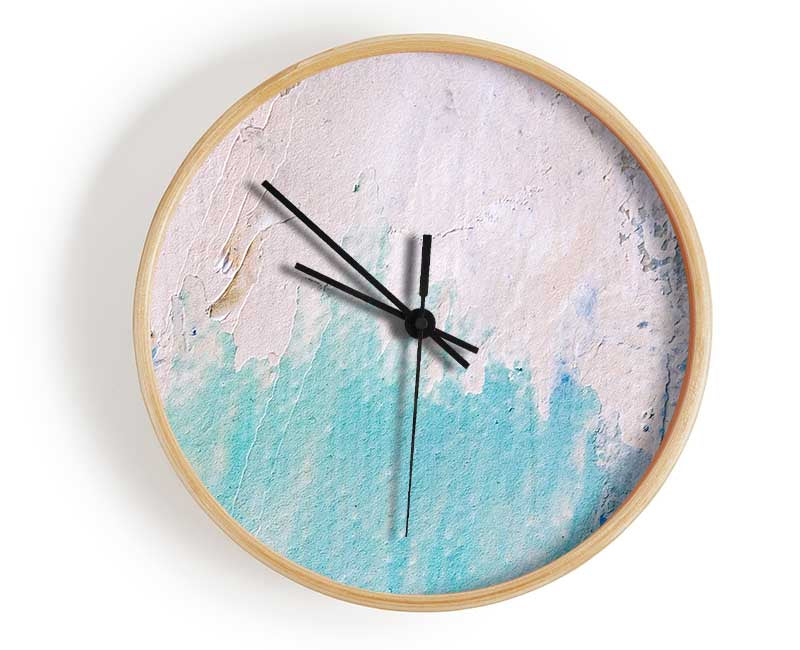 Plastered Colour wall Clock - Wallart-Direct UK