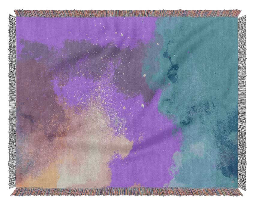 Colourful Dust Explosion Woven Blanket