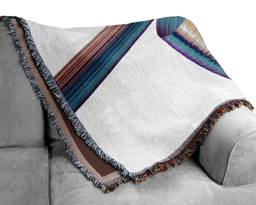 Colour ribbon moving Woven Blanket