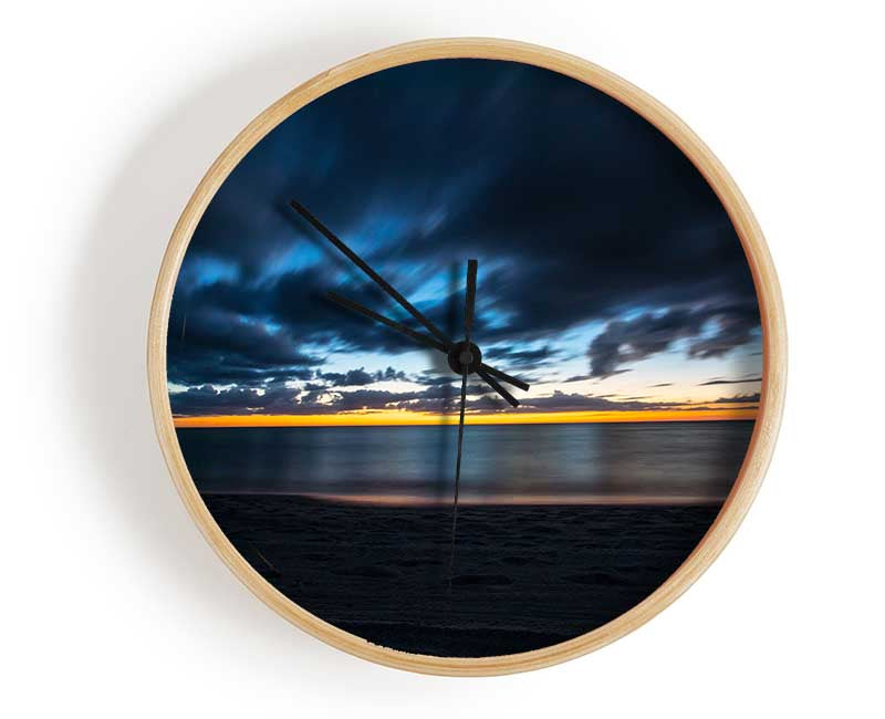 Dark night coast Clock - Wallart-Direct UK