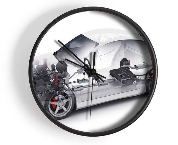 Inside of a car diafram Clock - Wallart-Direct UK