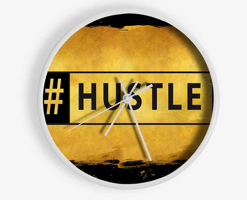 Hashtag Hustle Clock - Wallart-Direct UK