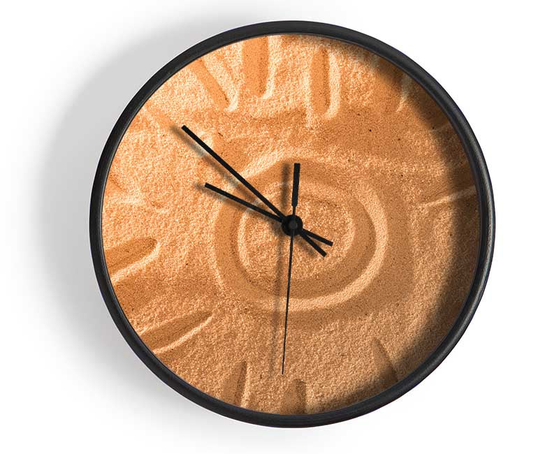 Sunset in the sand Clock - Wallart-Direct UK