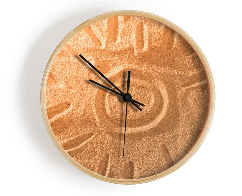 Sunset in the sand Clock - Wallart-Direct UK