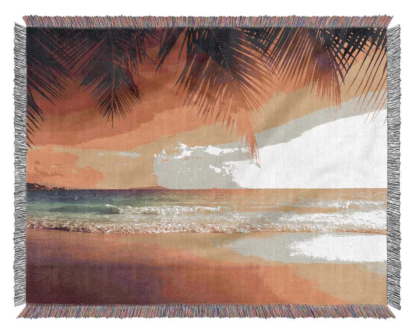 Dreamy sunny break Woven Blanket