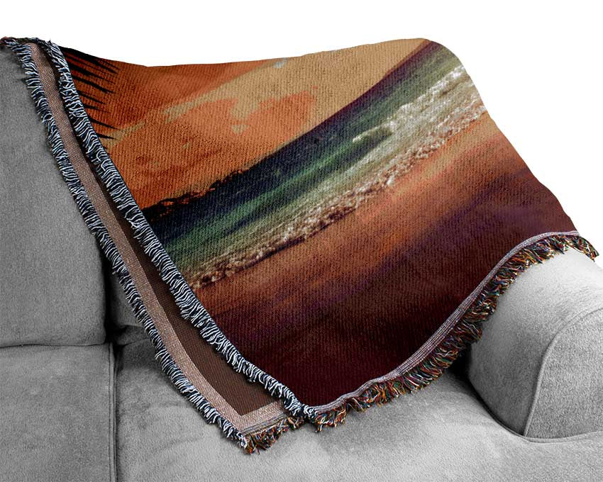 Dreamy sunny break Woven Blanket