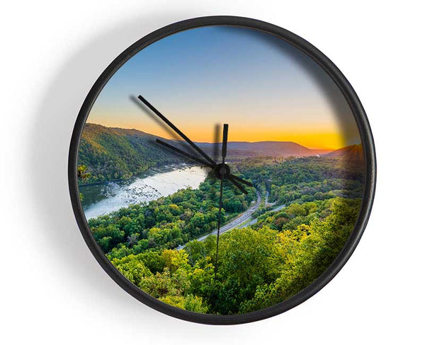 highway through the jungle Clock - Wallart-Direct UK