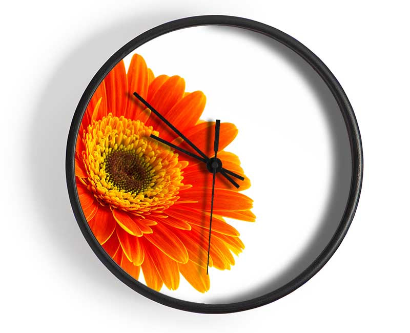 Gorgeous orange gerbera Clock - Wallart-Direct UK