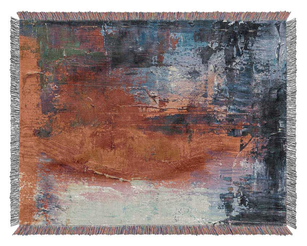 textured Paints colours and darks Woven Blanket