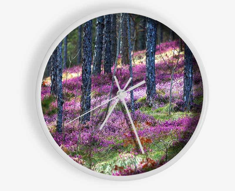 Downhill woodlands Clock - Wallart-Direct UK